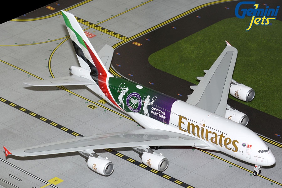 Airbus A380 Emirates "Official Airline Partner of Wimbledon" A6-EOE