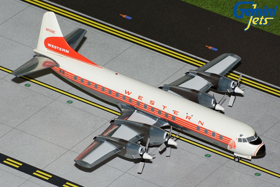 Lockheed L-188 Electra Western Airlines N7139C