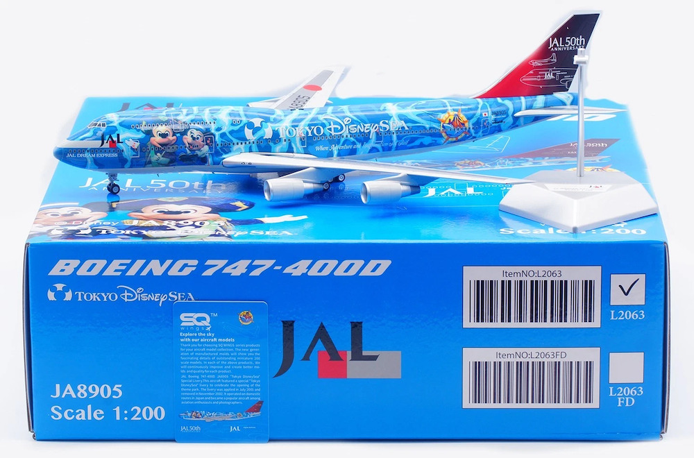 Boeing 747-400D JAL Japan Airlines No.5 Disney Sea JA8905 – Skyshop