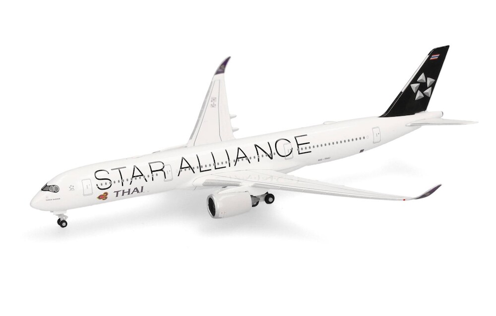 THAI AIRWAYS A350-900 タイ航空 STAR ALLIANCE Airbus A350-900 Thai Airways Star Alliance “Sakon Nakhon” HS-THU