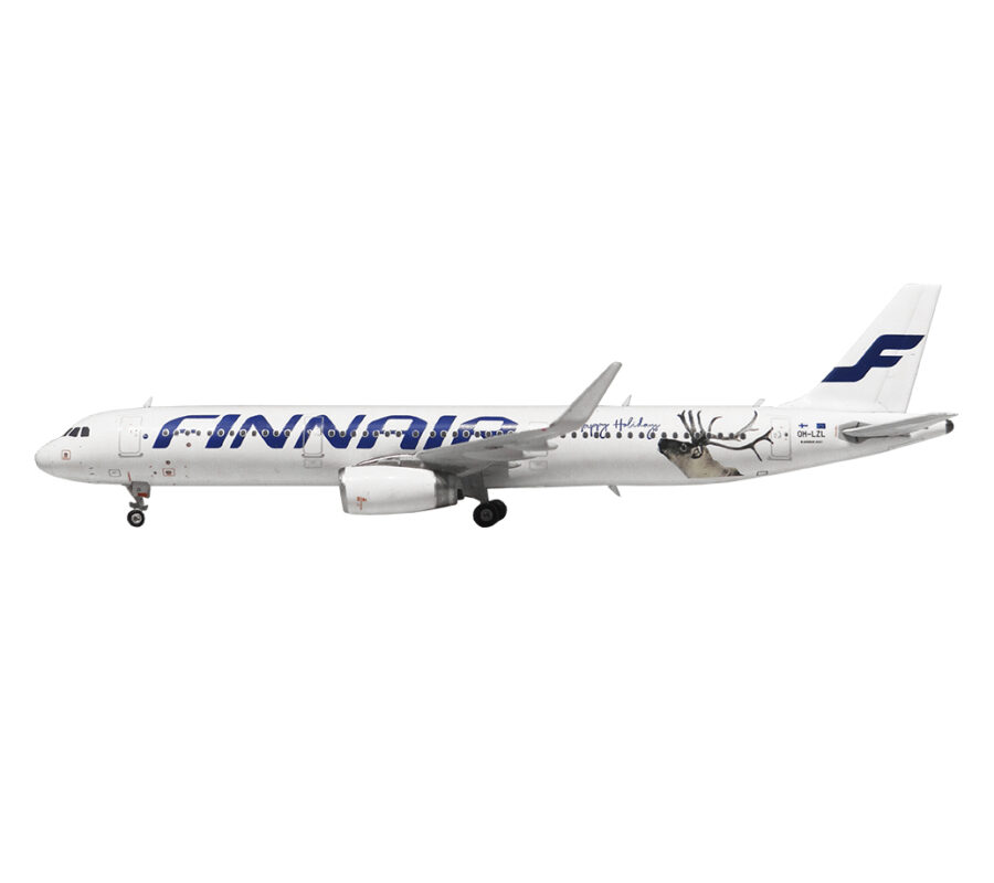 Airbus A321 Finnair "Happy Holiday" OH-LZL
