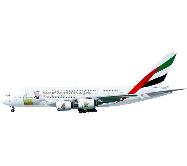 Airbus A380 Emirates "Year of Zayed 2018" A6-EUZ