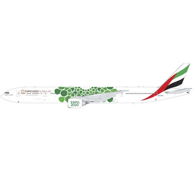 Boeing 777-300ER Emirates "Green EXPO 2020" A6-EPU