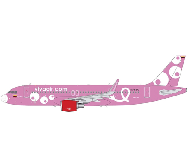 Airbus A320 VivaAir "Pink Livery" HK-5273