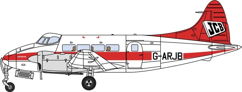 DH104 Dove JCB G-ARJB