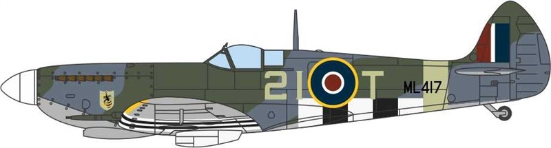 Spitfire IXE 443 Sqn. RCAF ,Oxford Aviation Models