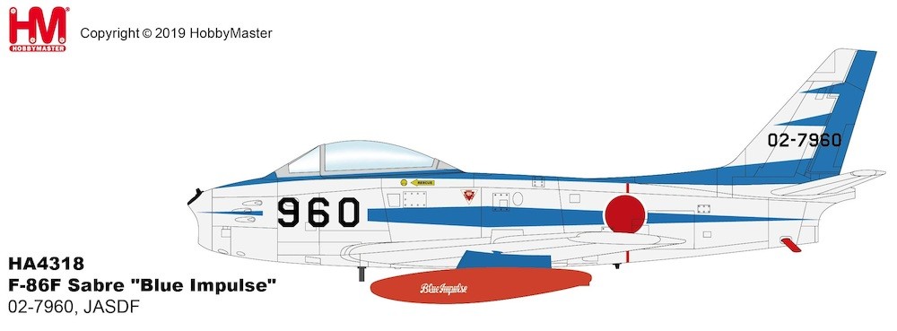 North American F-86F Sabre "Blue Impulse" 02-7960, JASDF