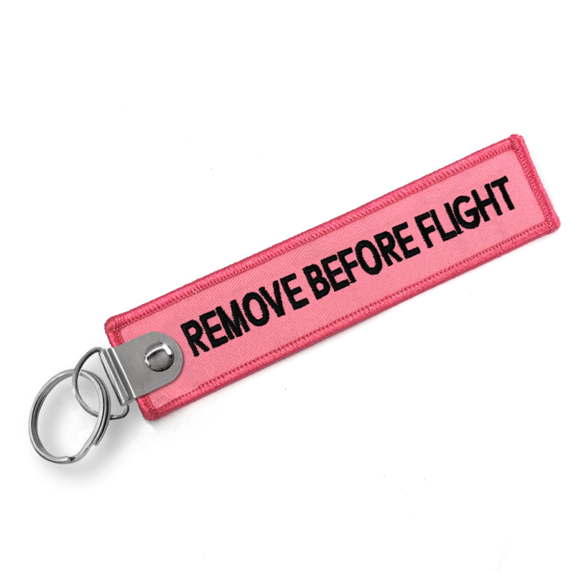 Remove Before Flight Porta Chaves Rosa (BUCKLE)