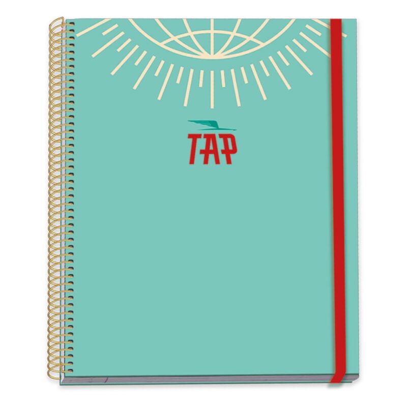 Caderno Espiral Capa Dura com Elástico A5