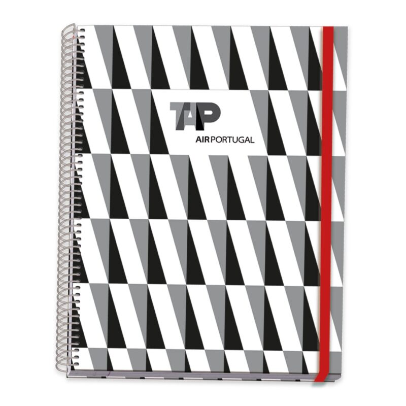 Caderno Espiral Capa Dura C/ Elástico A5
