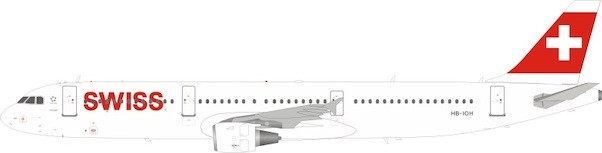 Airbus A321-111 Swiss International Air Lines HB-IOH With Stand