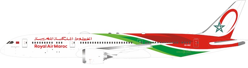 Boeing 787-9 Dreamliner RAM, Royal Air Maroc CN-RGZ With Stand