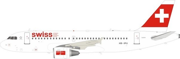 Airbus A319-112 Swiss International Air Lines HB-IPU With Stand