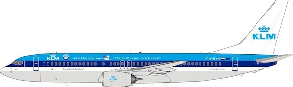 Boeing 737-800 KLM "The world is just a click away!" PH-BXN With Stand