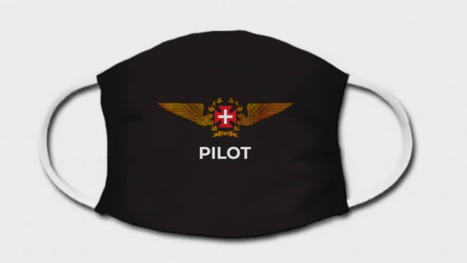 Máscara de Proteção - Brasão de Piloto