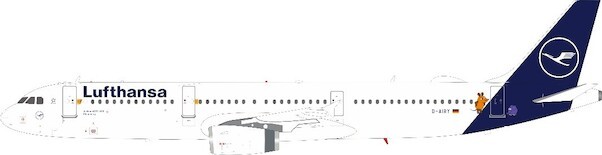 Airbus A321-131 Lufthansa "Die Moue" D-AIRY With Stand