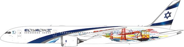 Boeing 787-9 EI AI Israel Las Vegas-San Francisco 4X-EDD
