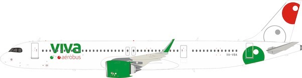 Airbus A321neo VivaAerobus XA-VBA with stand