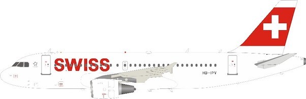 Airbus A319-112 Swiss International Air Lines HB-IPV With Stand