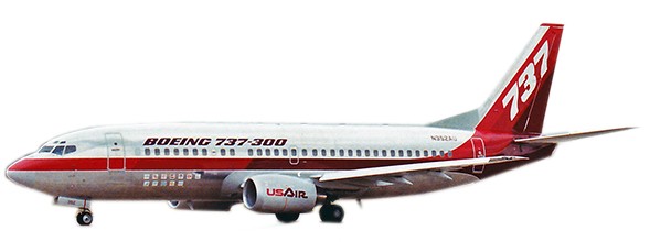 Boeing 737-300 Boeing Company / US Air "Farnborough Air Show 1984" N352AU With Stand