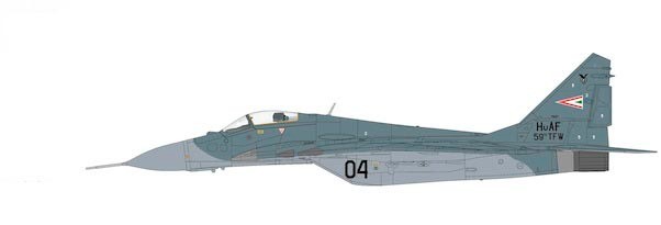 MIG29A Fulcrum Black 04, 59th TFW, 1st TFS "Puma", Hungarian Air Force, 2010s