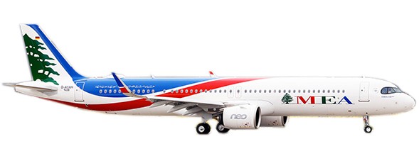 Airbus A321neo Middle East Airlines T7-ME2 With Antenna