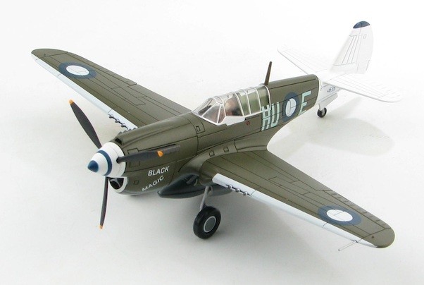 P40N Kittyhawk "Black Magic" HU-E, 78 Sqn., RAAF, Morotai, early 1945