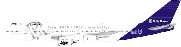 Boeing 747-276B Rolls-Royce N787RR With Stand