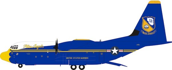 Lockheed Hercules C130J L382 United States Marines, Blue Angels 170000 With Stand