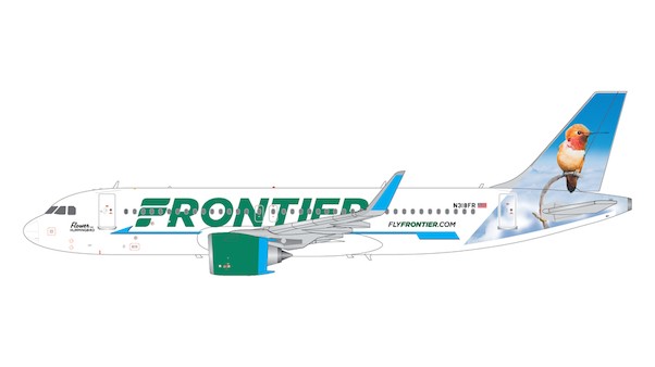 Airbus A320neo Frontier "Flower the Hummingbird" N318FR