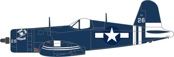 Vought F4U-1D Corsair USMC VMF-512 USS Gilbert Islands 1945