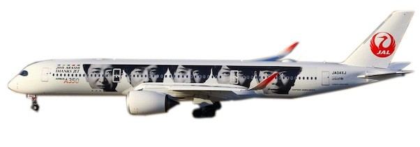Airbus A350-900 JAL 20th ARASH THANKS JET JA04XJ