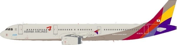 Airbus A321-231 Asiana Airlines HL8279 With Stand