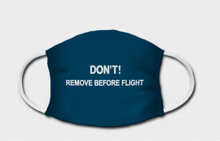 Máscara de Proteção - Don't Remove Before Flight