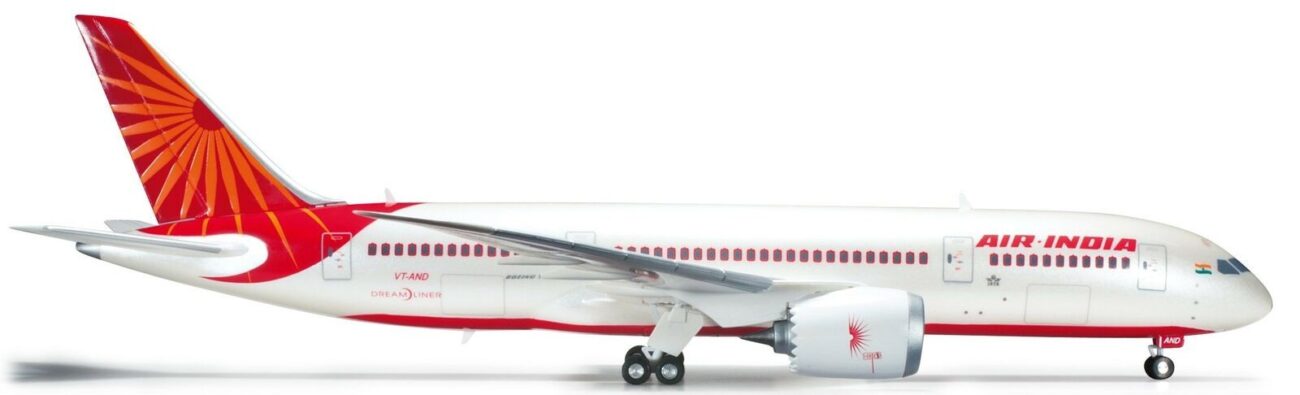 Boeing 787-8 Dreamliner Air India VT-ANA with stand and gears