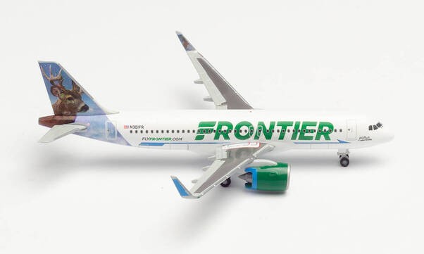 Airbus A320neo Frontier Airlines "Wilbur the Whitetail" N301FR