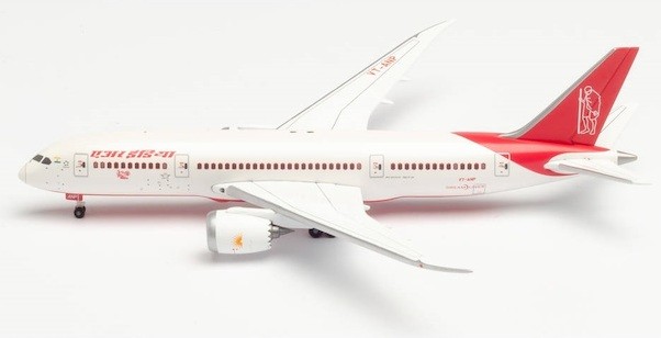 Boeing 787-8 Dreamliner Air India "150 Year Mahatma Ghandi" VT-ANP with stand Herpa Wings Club