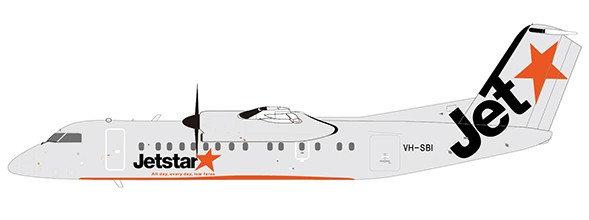 Bombardier Dash 8-Q300 Jetstar Airways VH-SBI With Stand