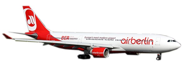 Airbus A330-200 Air Berlin "Berlin Brandenburg Airport" D-ALPI With Antenna