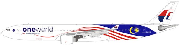 Airbus A330-300 Malaysia Airlines "Malaysia Negaraku One World" 9M-MTE