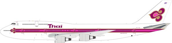 Boeing 747-300 Thai Airways International HS-TGD With Stand