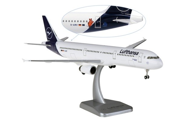Airbus A321-131 Lufthansa "Die Maus" D-AIRY Flensburg with stand and gears