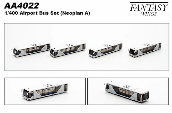 Airport Accessories Airport Bus Neoplan A Set of 4