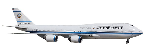 Boeing 747-8i (BBJ) Kuwait Government 9K-GAA With Antenna