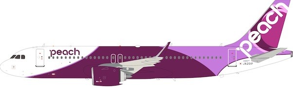 Airbus A320-200 Peach Aviation JA201P With Stand