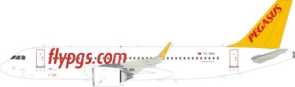 Airbus A320-200 Pegasus Airlines TC-NBA With Stand