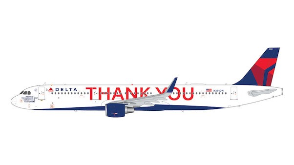 Airbus A321 Delta Air Lines "Thank You" N391DN