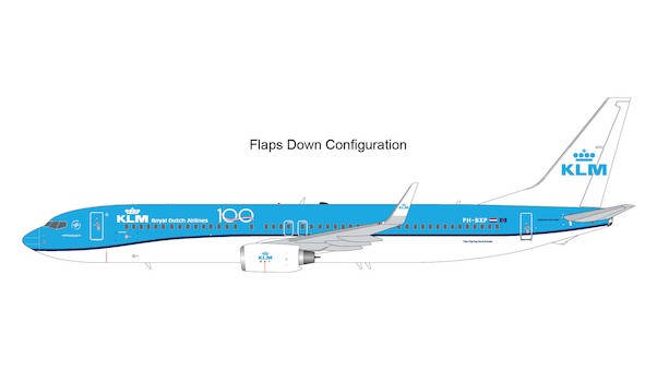 Boeing 737-900 KLM "KLM 100" PH-BXP (flaps down)