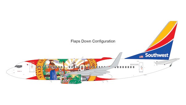 Boeing 737-700 Southwest Airlines N945WN "Florida One" (flaps down)