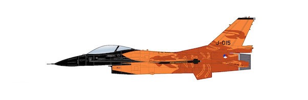 F16AM Fighting Falcon KLU, "Orange Lion" J-015, RNLAF, "Solo Display 2009-2013"
